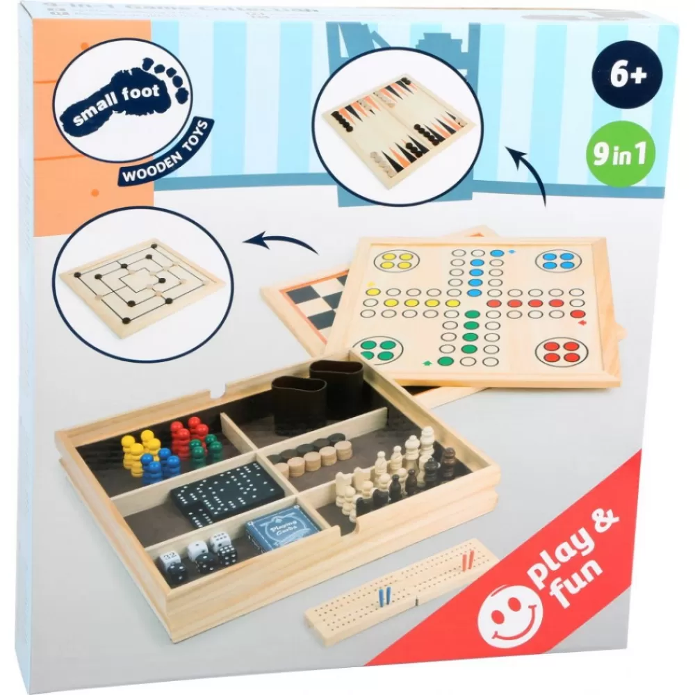 Legler Small Foot 9-I-1 Spelsamling | Klassiska