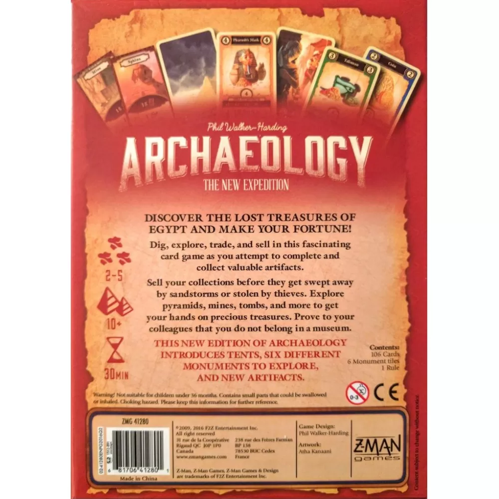 Z-MAN Games Archaeology: The New Expedition | Kortspel