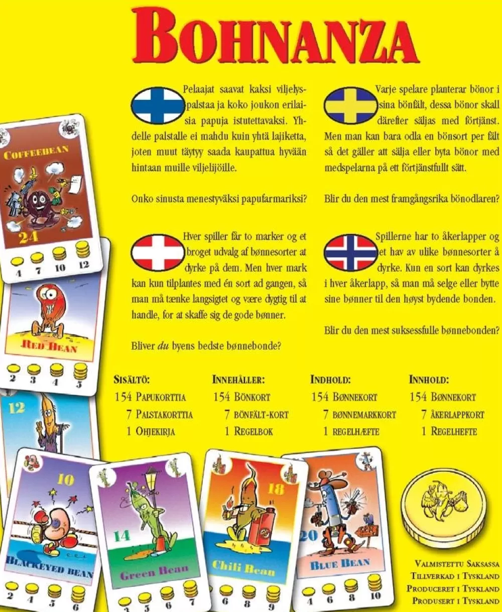 Lautapelit Bohnanza (Swe.) | Kortspel