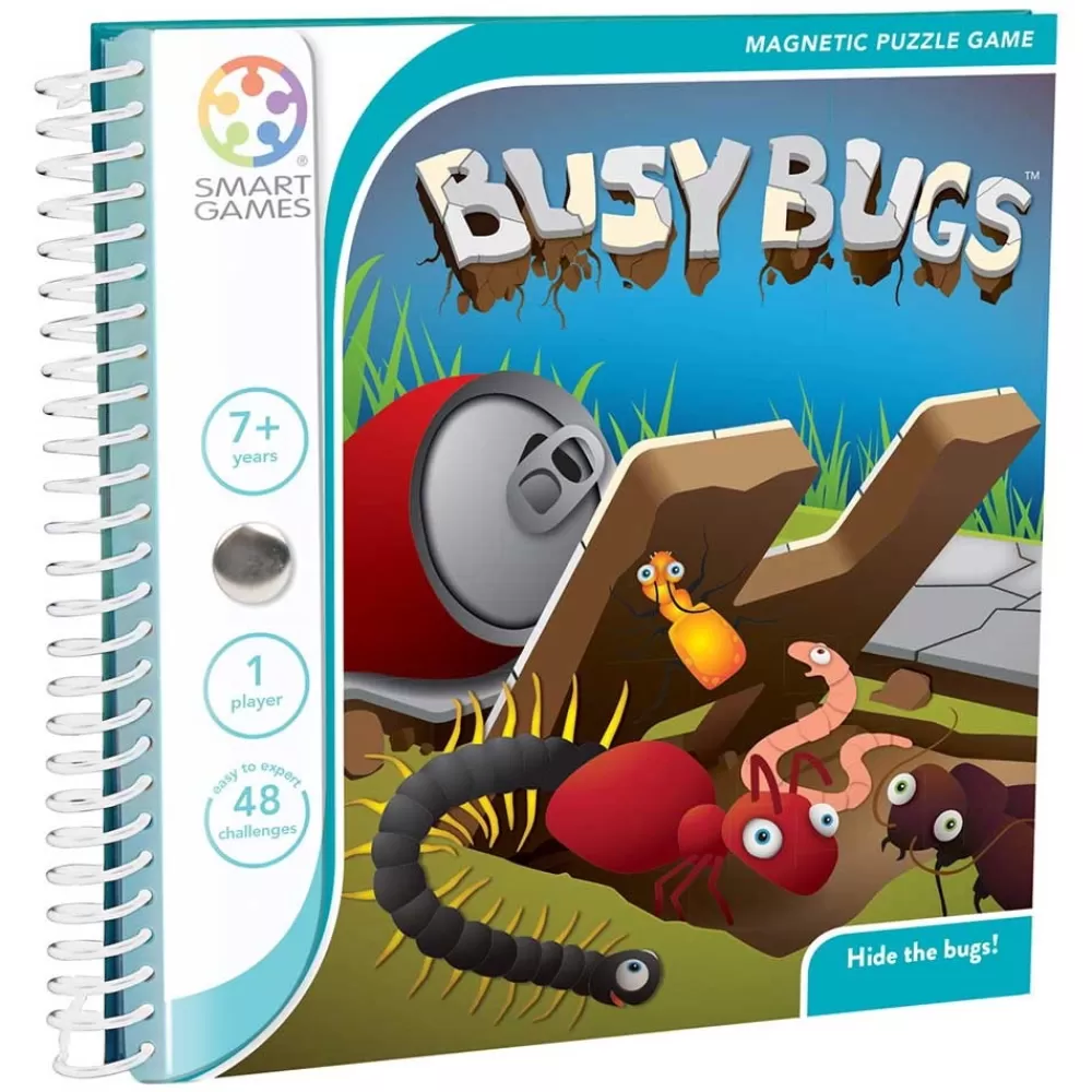 SmartGames Busy Bugs Magnetiskt Resespel | Knep & Knåp
