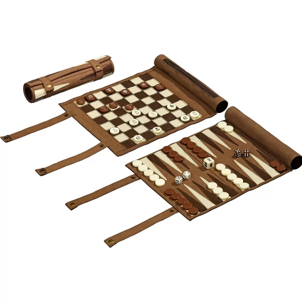 Philos Chess Checkers Backgammon Travel Set | Klassiska