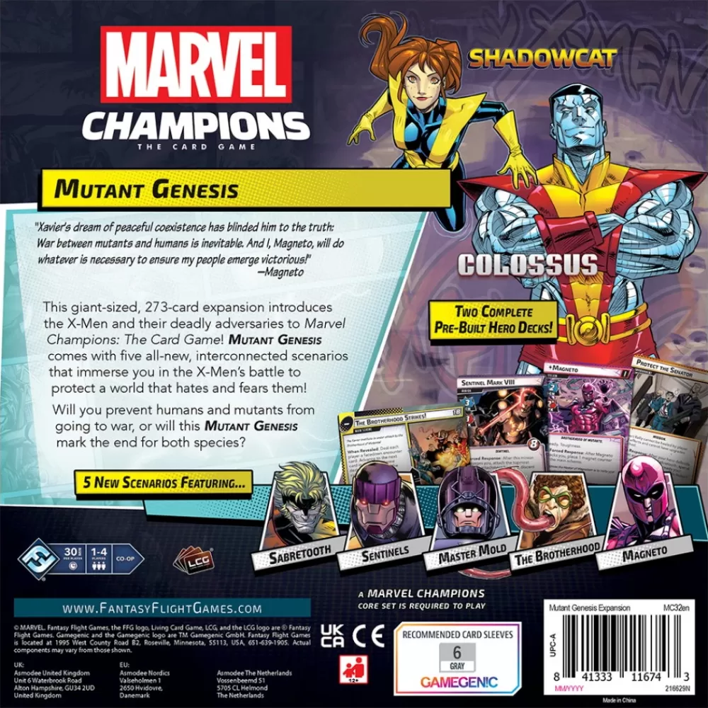 Flash Sale Fantasy Flight Games Marvel Champions Tcg: Mutant Genesis (Exp.)
