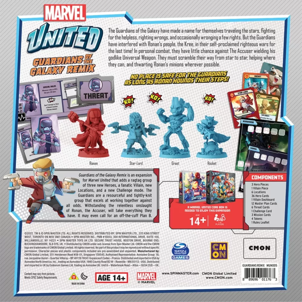 Sale Cool Mini or Not Marvel United: Guardians Of The Galaxy Remix (Exp.)