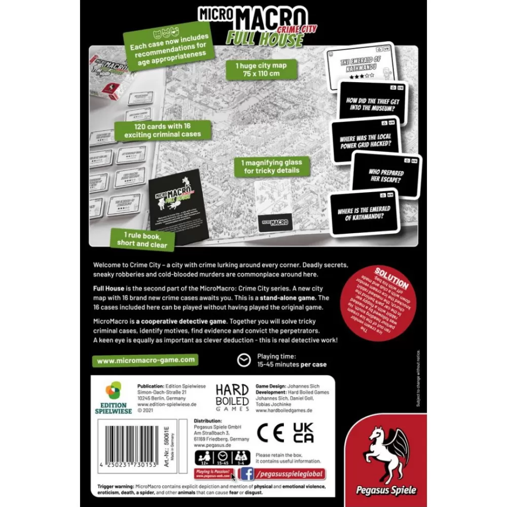 Pegasus Spiele Micromacro: Crime City - Full House (Eng) | Knep & Knåp