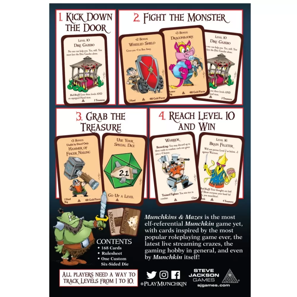 Steve Jackson Games Munchkin: Munchkins & Mazes | Kortspel