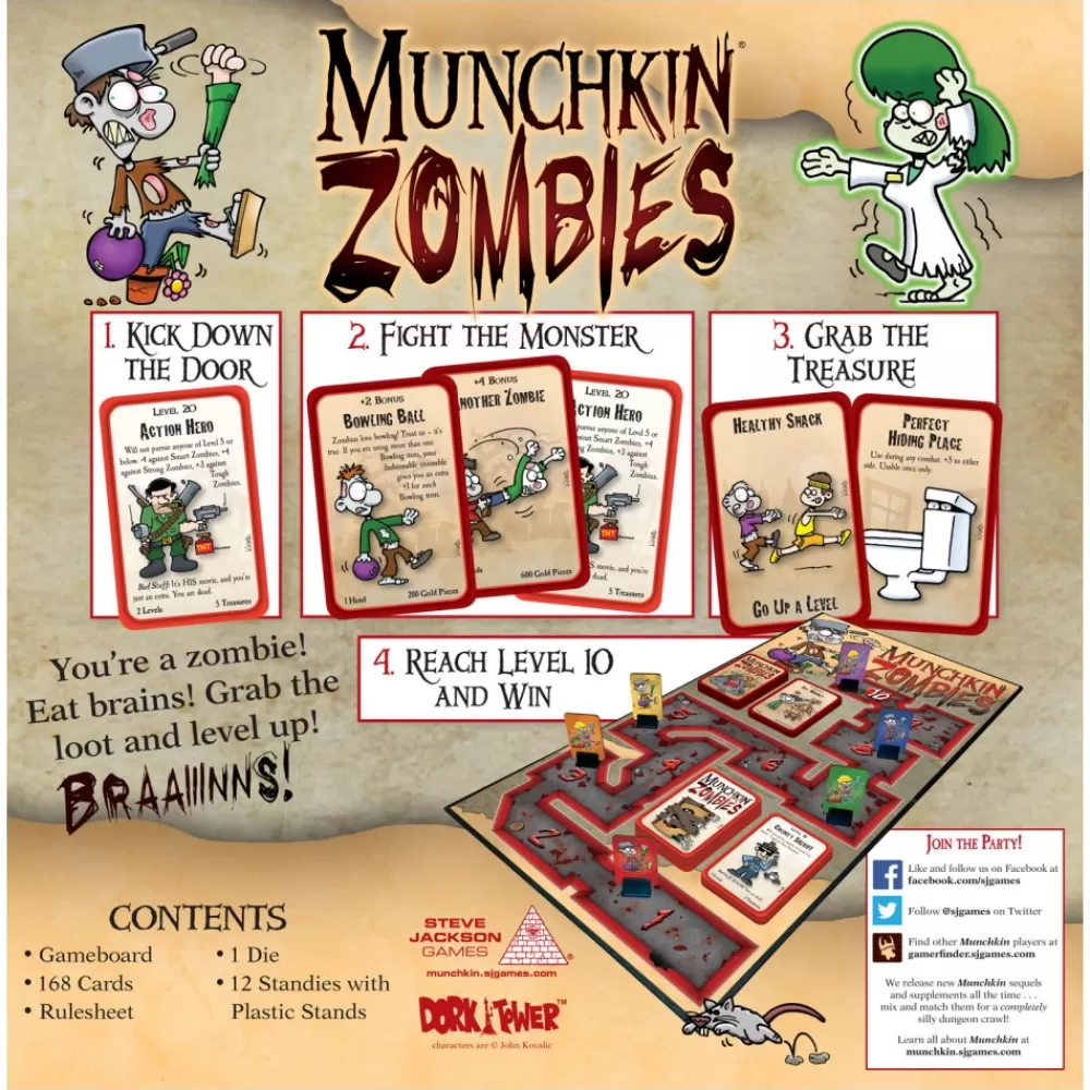 Steve Jackson Games Munchkin Zombies: Deluxe | Kortspel