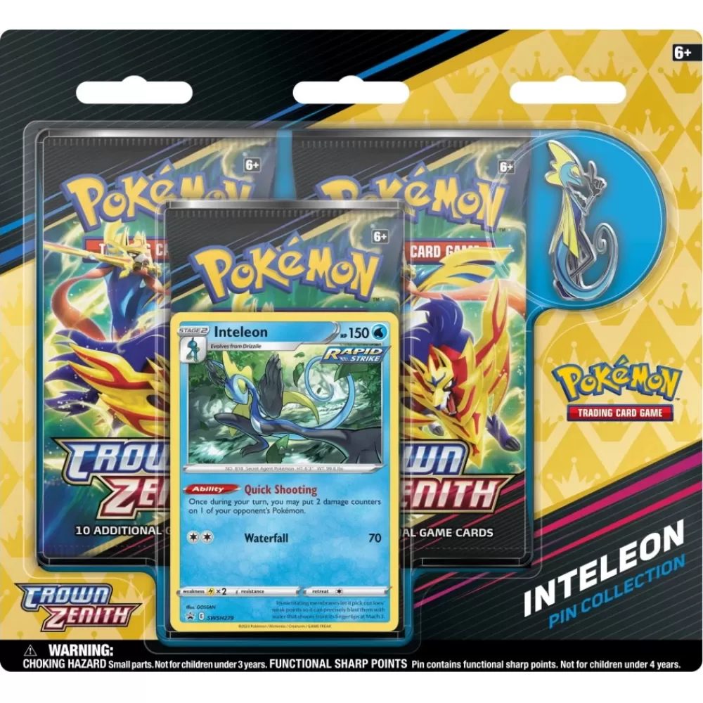 Pokémon Pokemon Tcg: Crown Zenith - Inteleon Pin Collection | Kortspel