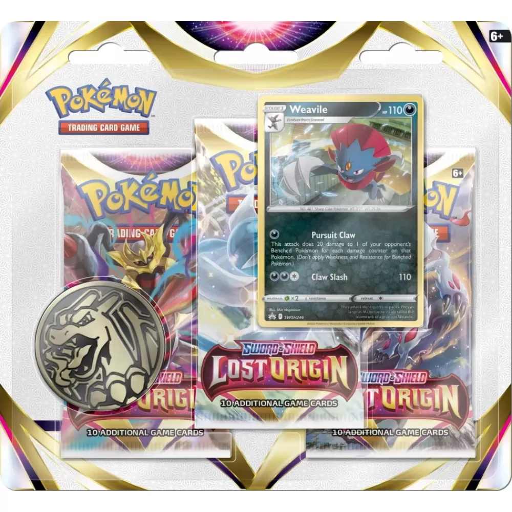 Pokémon Pokemon Tcg: Lost Origin Booster 3-Pack Weavile | Kortspel