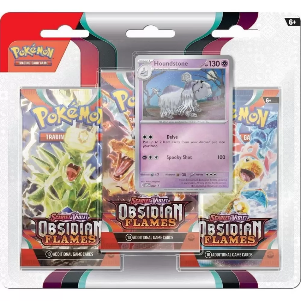 Pokémon Pokemon Tcg: Obsidian Flames Booster 3-Pack Houndstone | Kortspel
