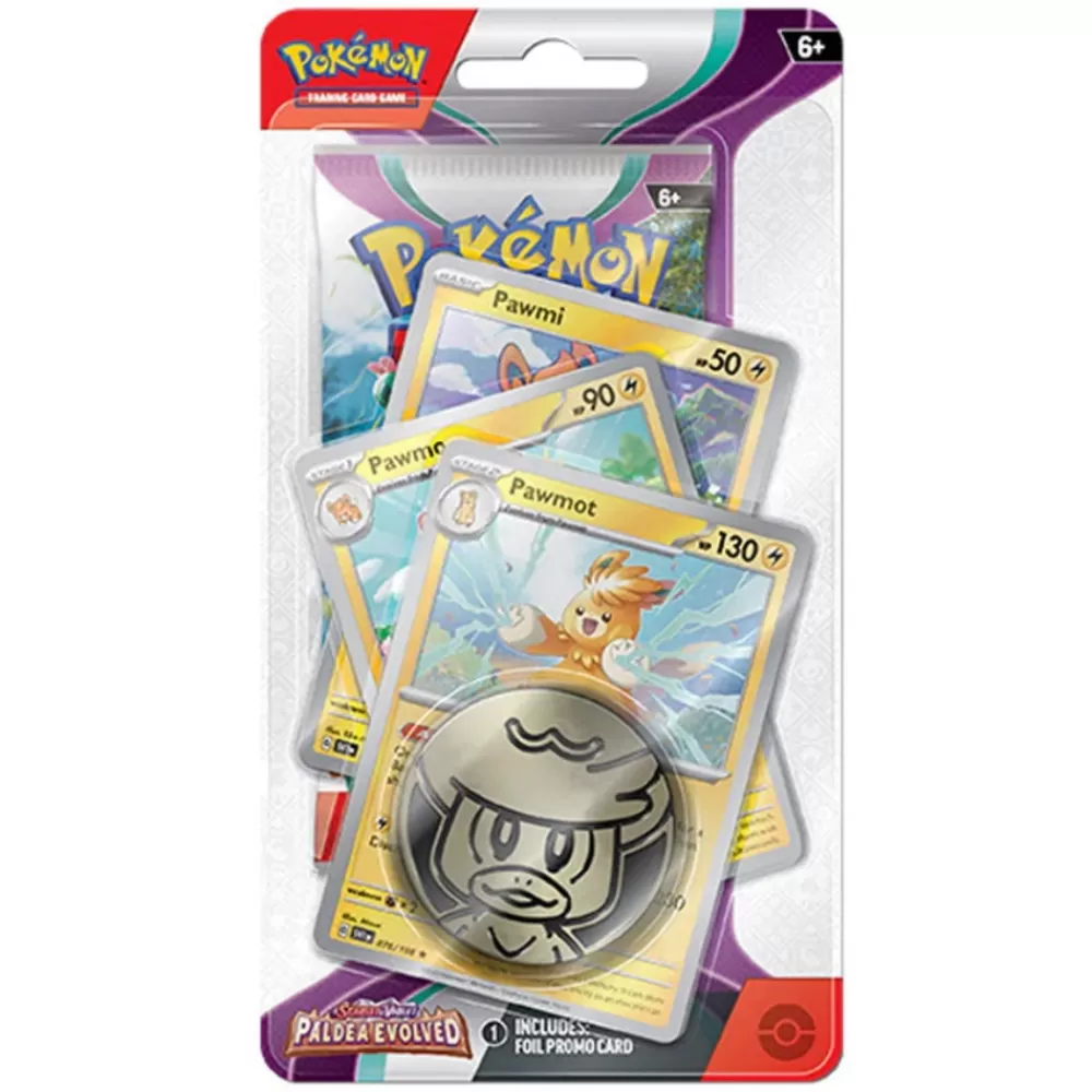 Pokémon Pokemon Tcg: Paldea Evolved Premium Checklane - Pawmot | Kortspel