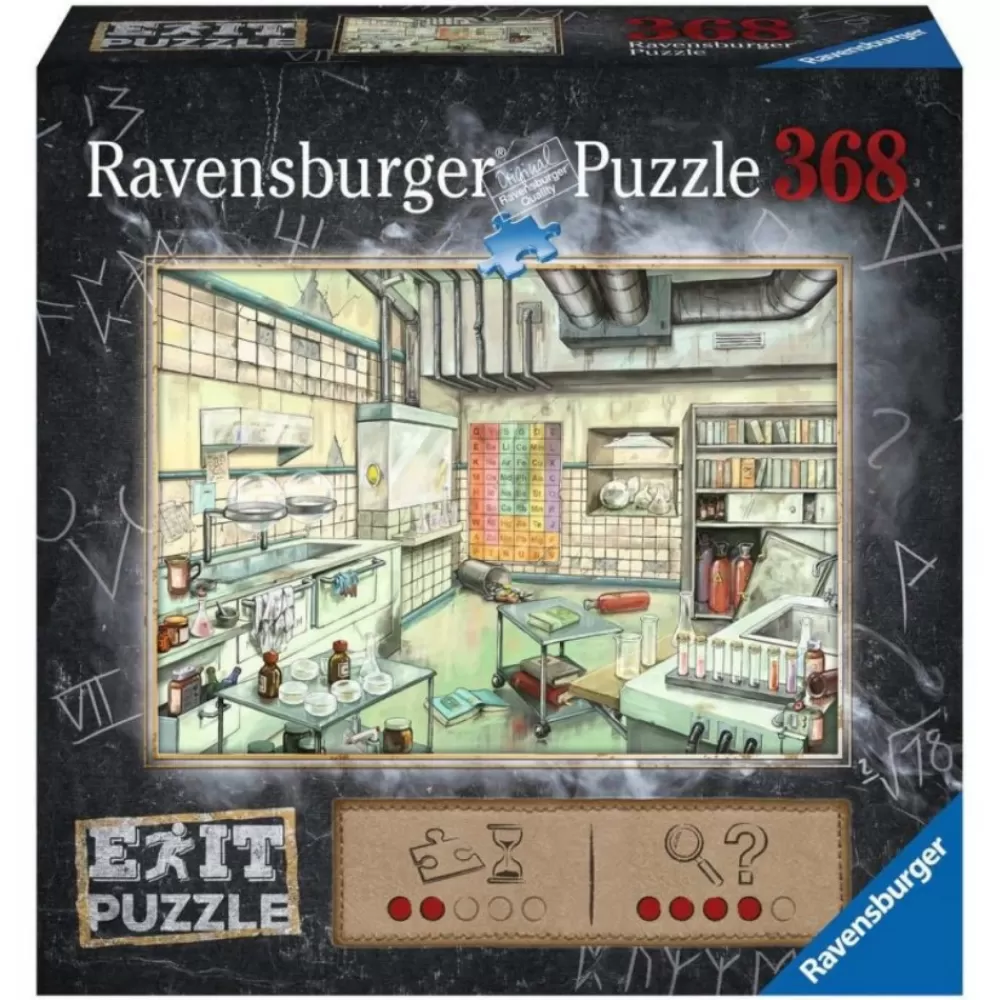 Ravensburger Pussel: Escape The Laboratory 368 Bitar | Knep & Knåp