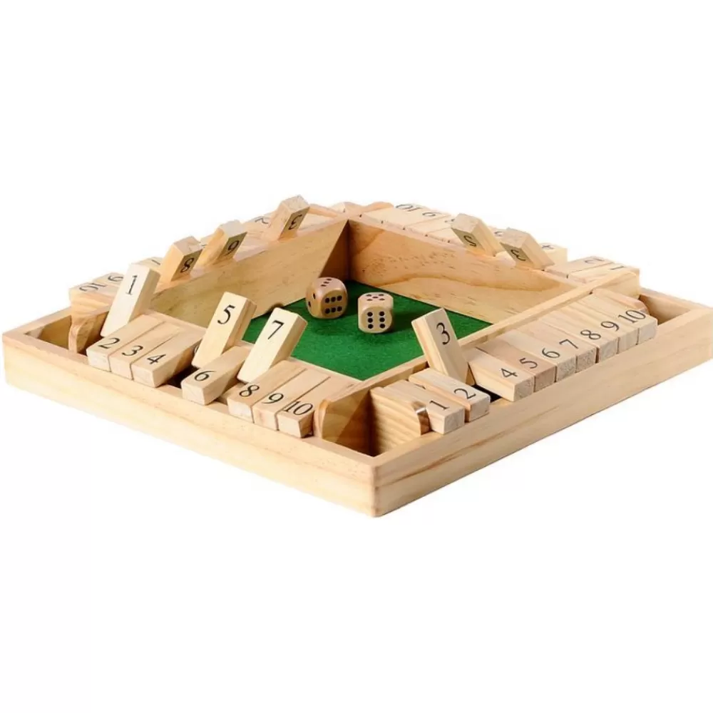 Longfield Games Shut The Box 10Er - 4 Spelare | Klassiska