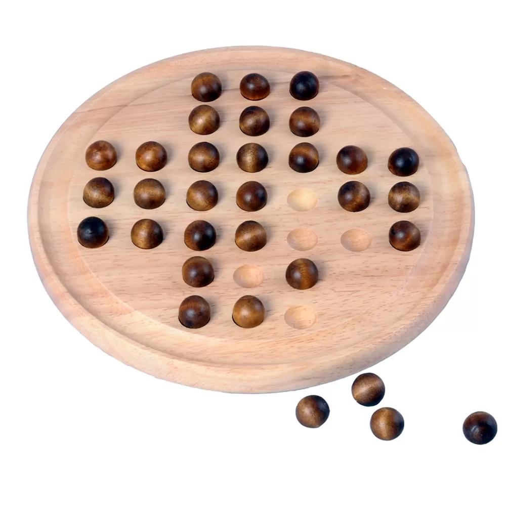 Longfield Games Solitaire Rubberwood | Klassiska